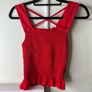 Red boutique top